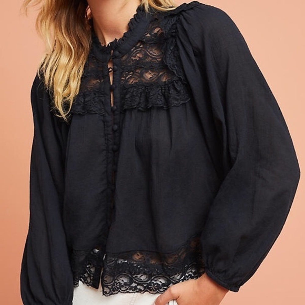 Akemi + Kin Callie Lace boho Top  Size 12